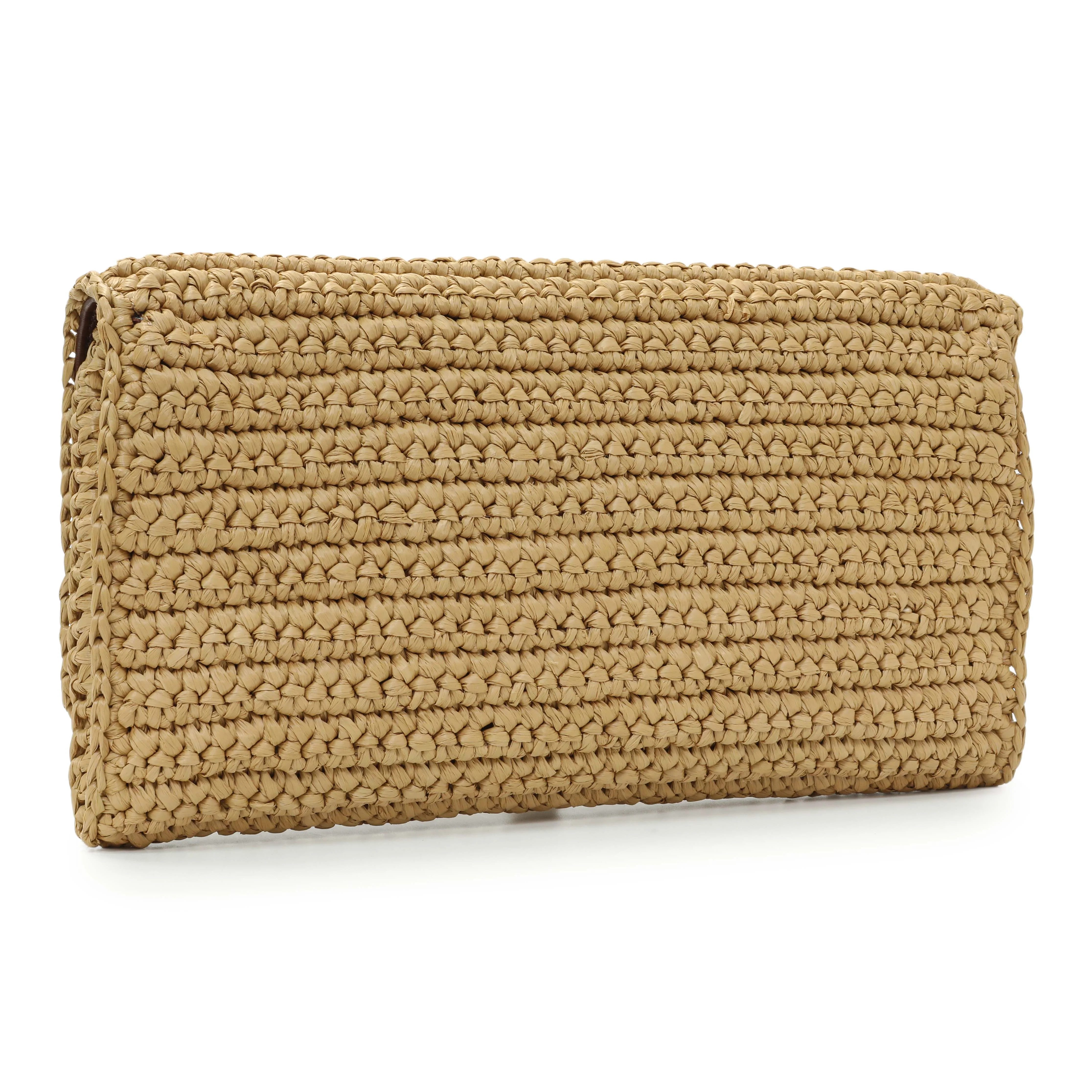 Saint Laurent Raffia Monogram Tassel Kate 99 - Image 2