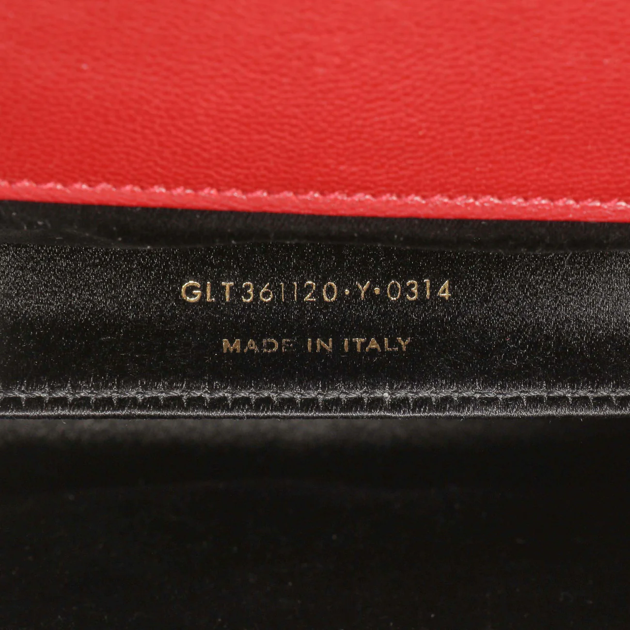 Saint Laurent Red Calfskin Monogram Belle de Jour Clutch - Image 6