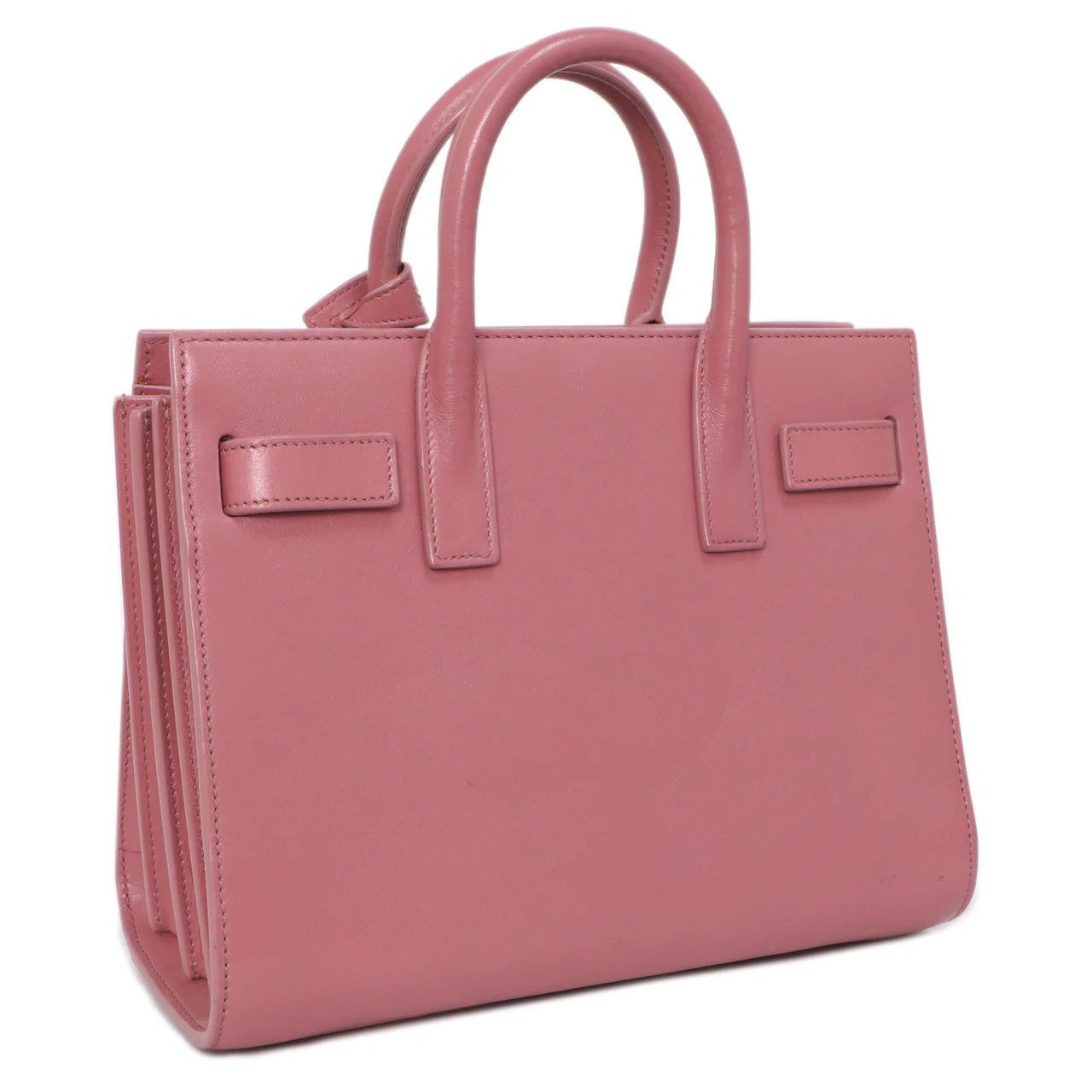 Saint Laurent Rose Dark Calfskin Nano Sac De Jour - Image 2