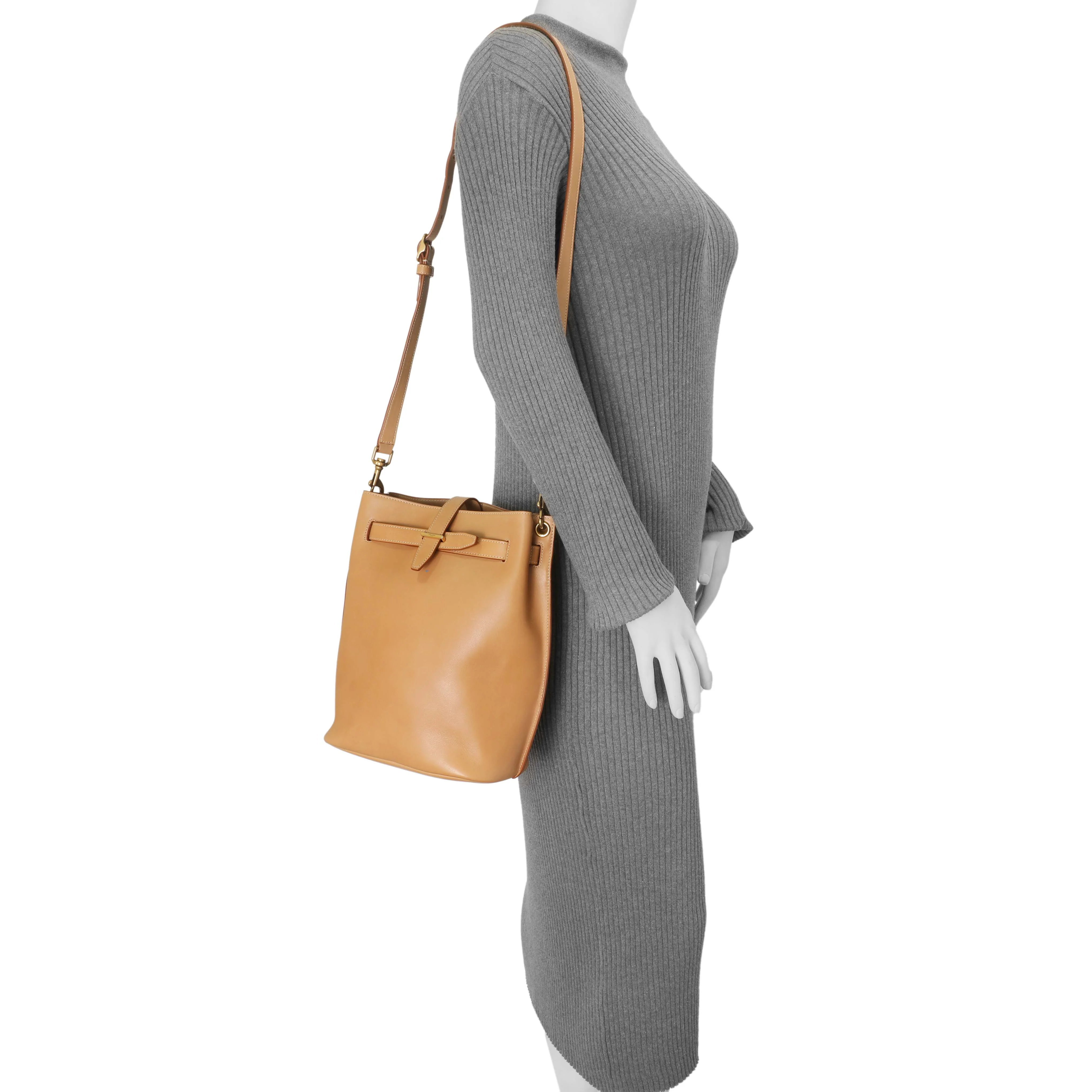 Saint Laurent Seau Calfskin Bucket Bag - Image 10