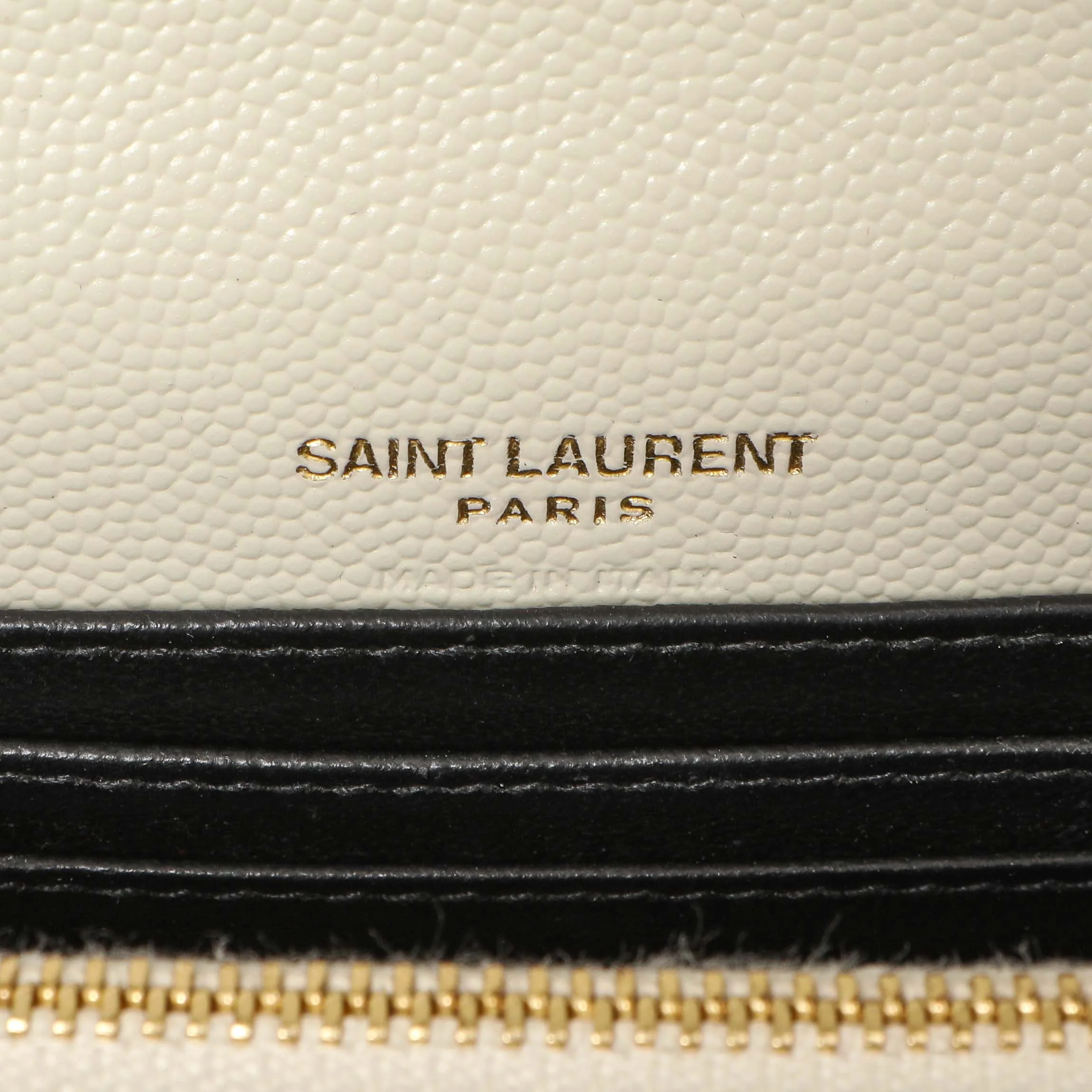 Saint Laurent White Grain De Poudre Monogram Kate Belt Bag - Image 5