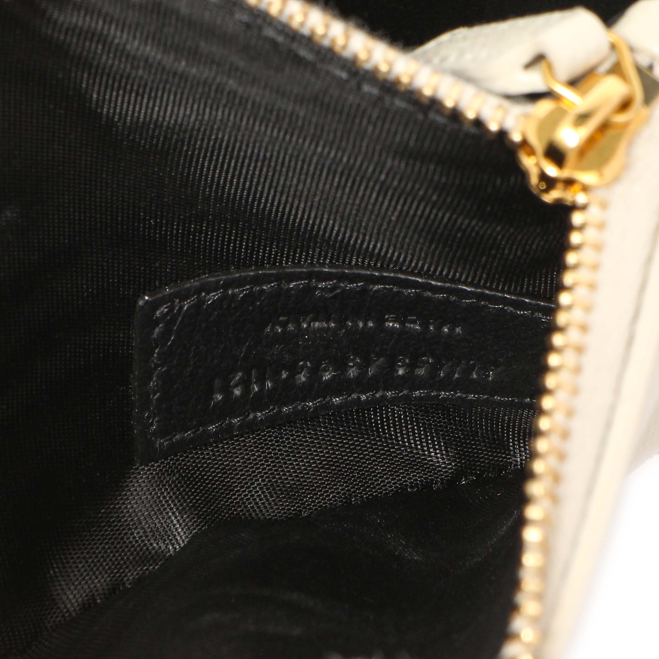 Saint Laurent White Grain De Poudre Monogram Kate Belt Bag - Image 6