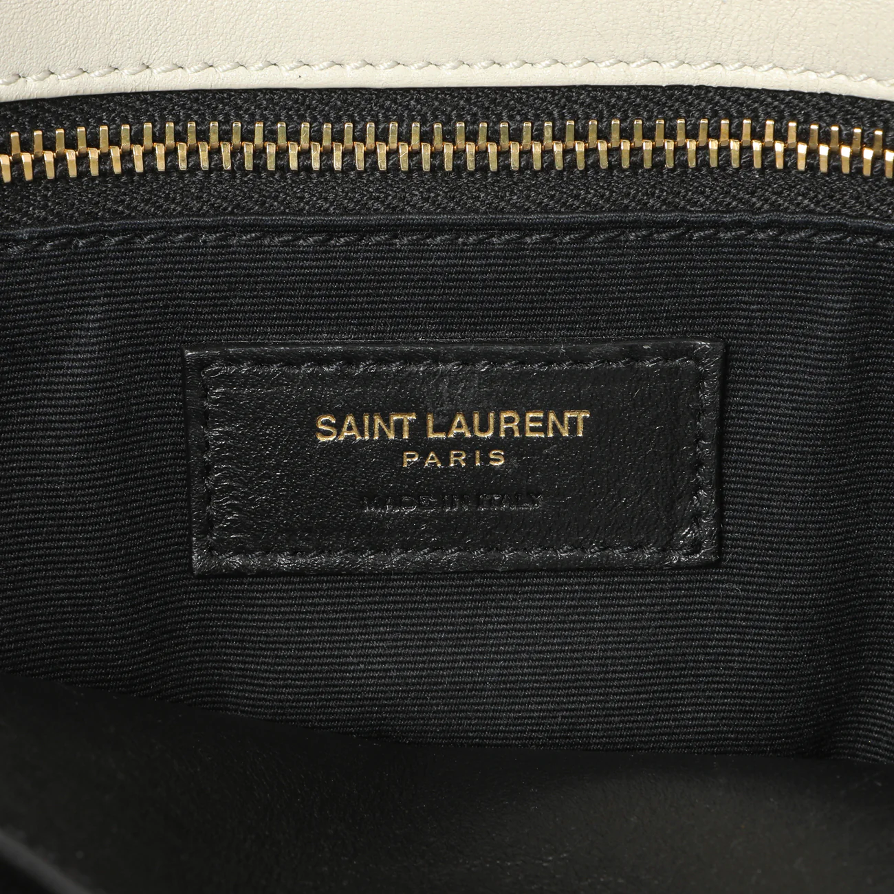 Saint Laurent White Lambskin Matelasse Monogram Medium Niki Chain Satchel - Image 9