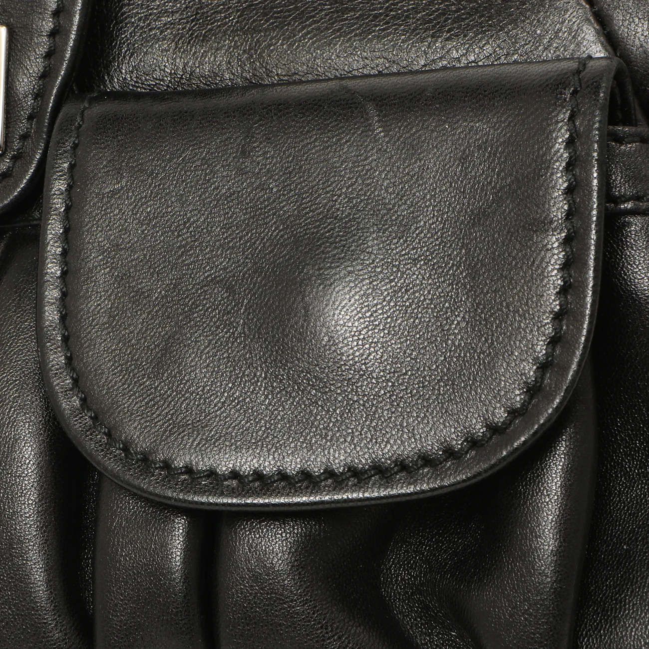 Salvatore Ferragamo Black Calfskin Gancini Bag - Image 11
