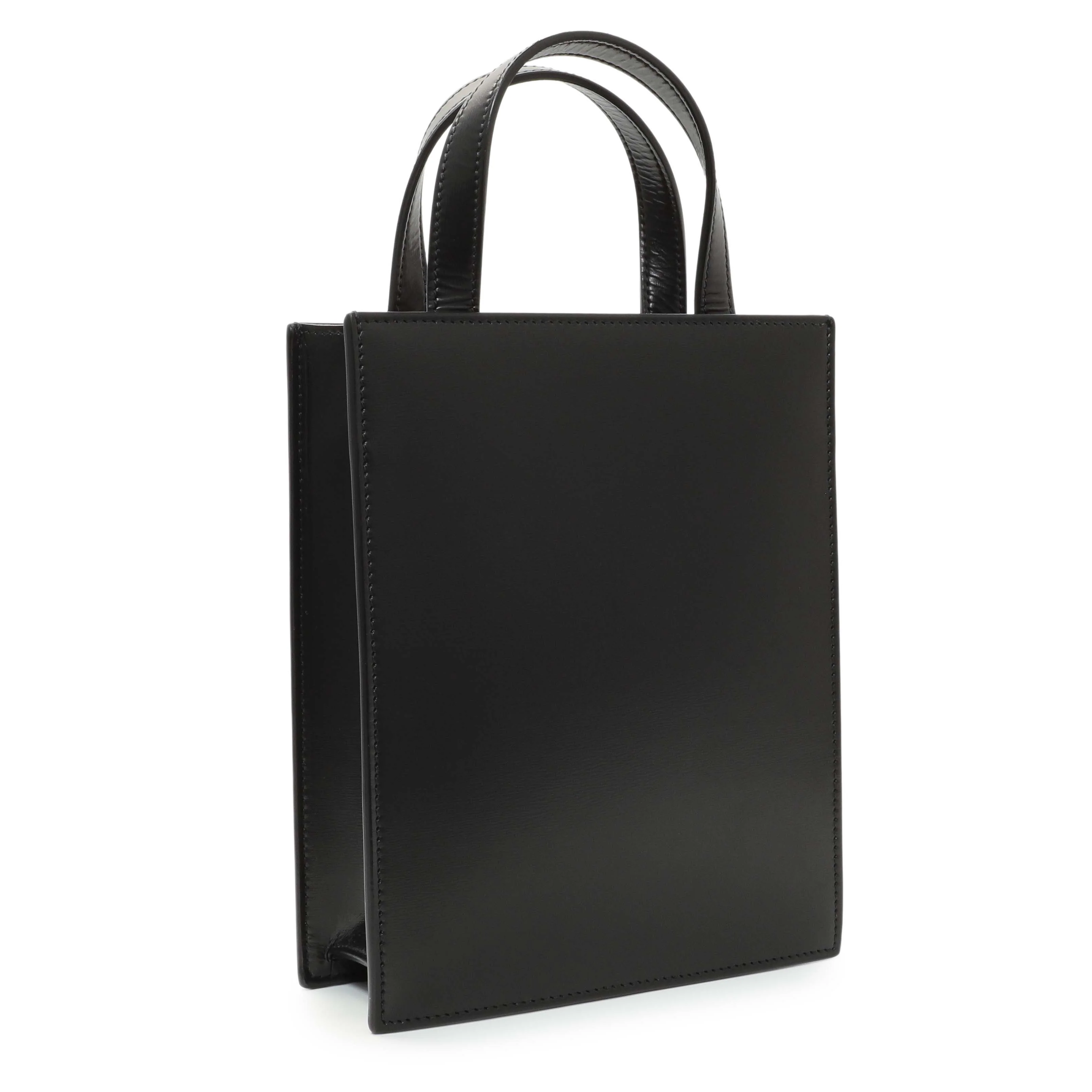 Salvatore Ferragamo Black Calfskin Mini Tote - Image 3