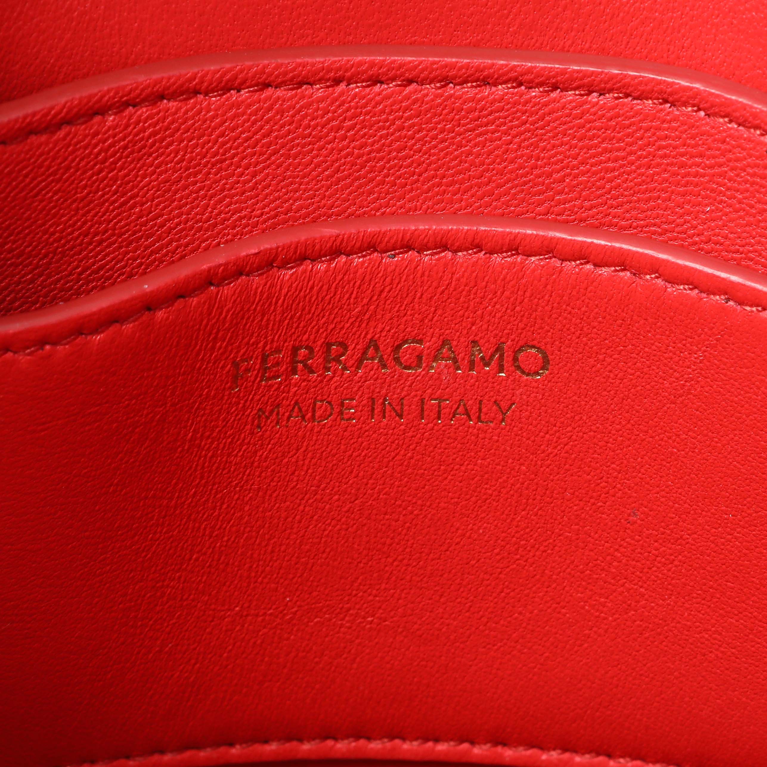 Salvatore Ferragamo Black Calfskin Mini Tote - Image 6