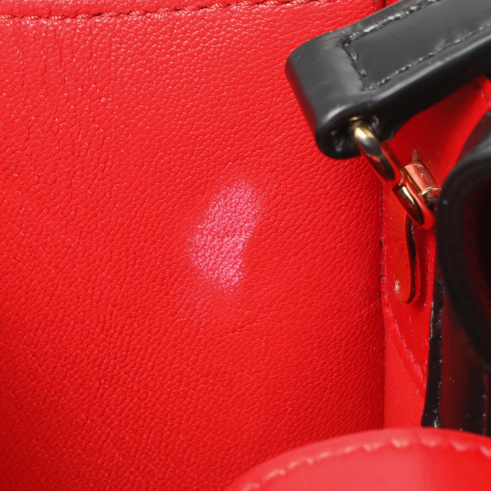 Salvatore Ferragamo Black Calfskin Mini Tote - Image 7
