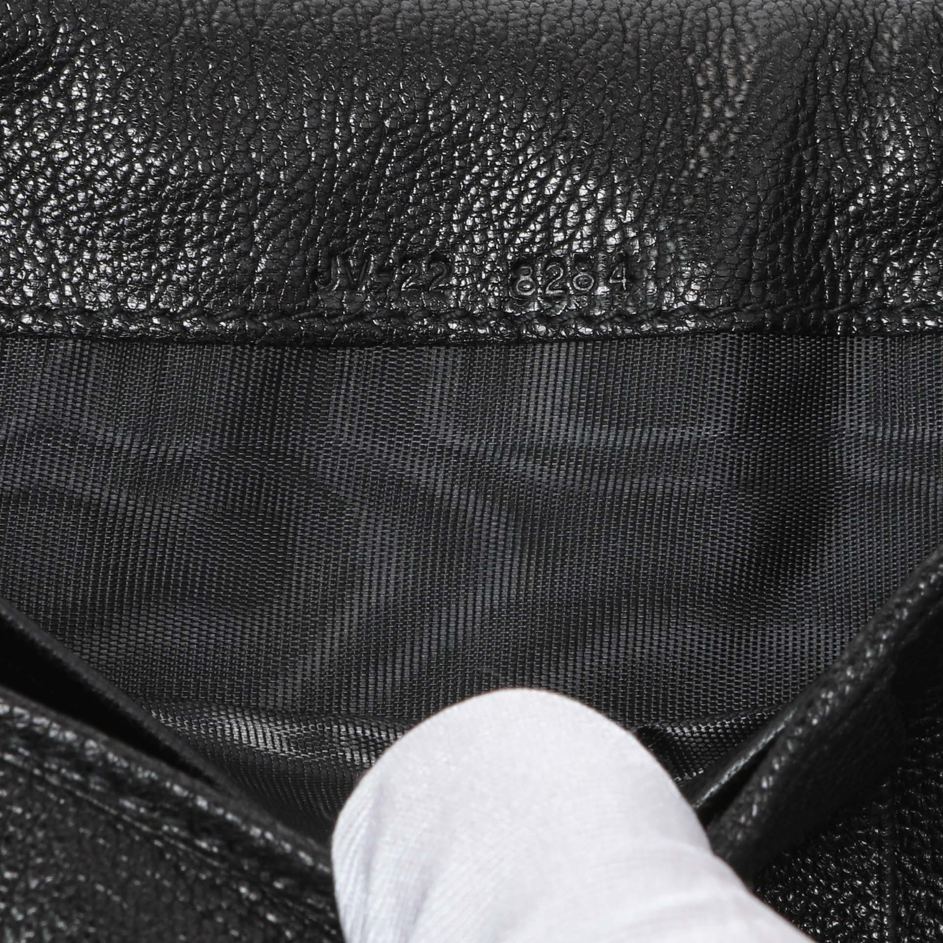 Salvatore Ferragamo Black Calfskin Vara Bow Wallet - Image 7