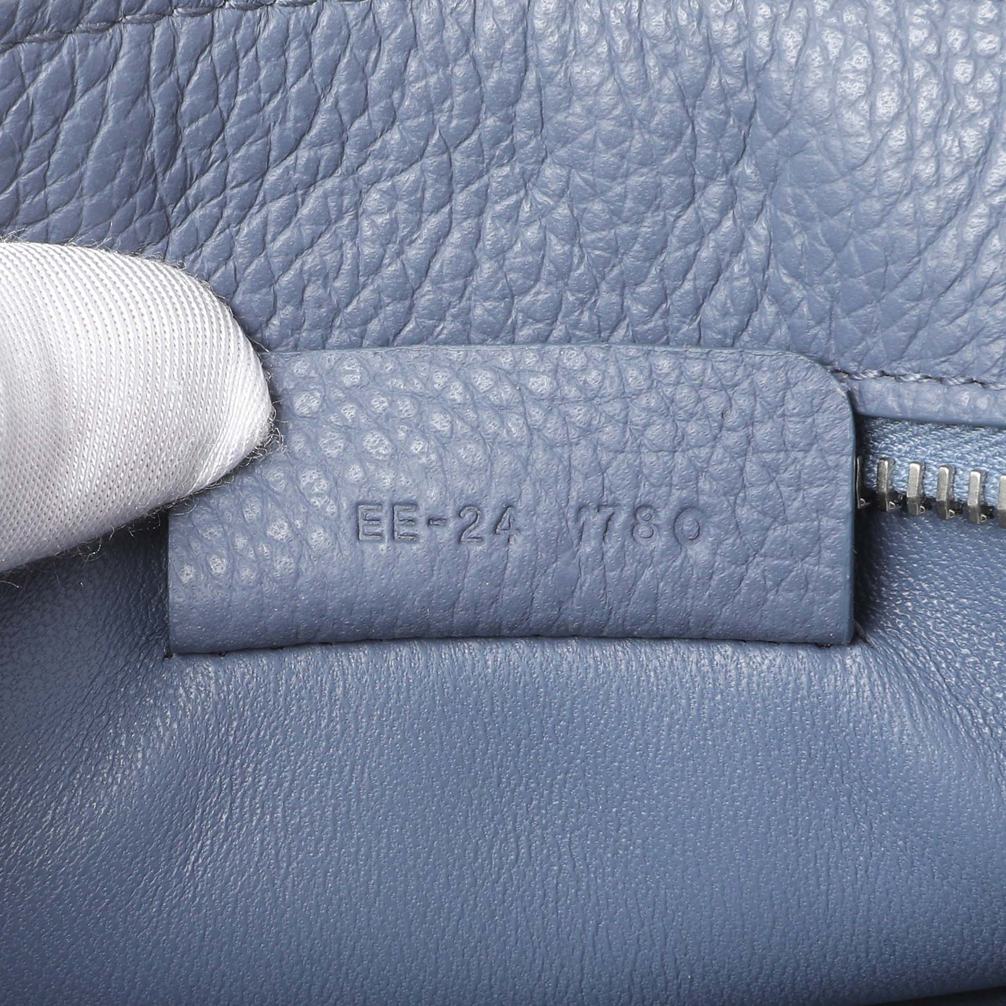 Salvatore Ferragamo Blue Twin Pouch with Gancini Buckles - Image 10