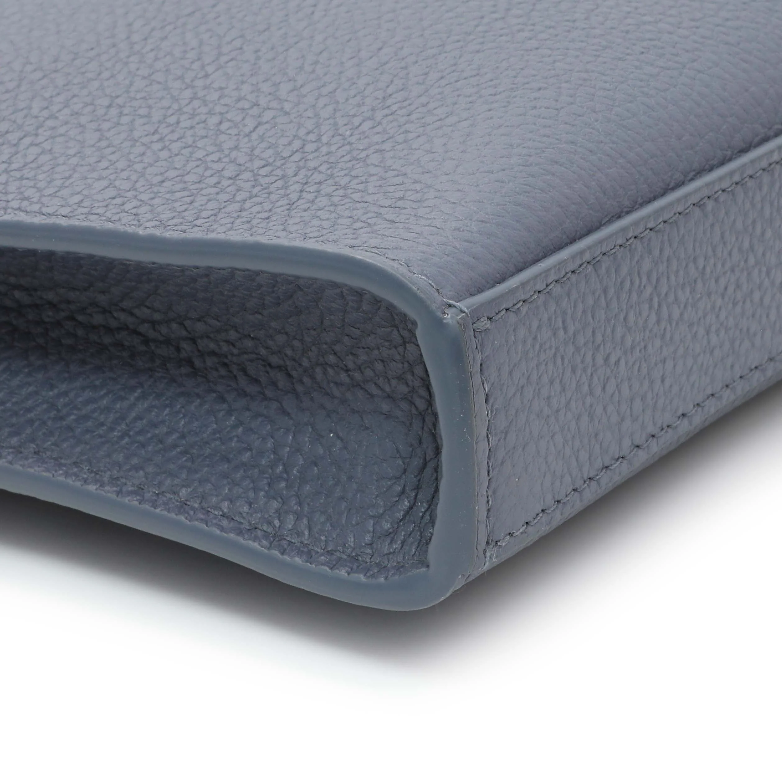 Salvatore Ferragamo Blue Twin Pouch with Gancini Buckles - Image 4