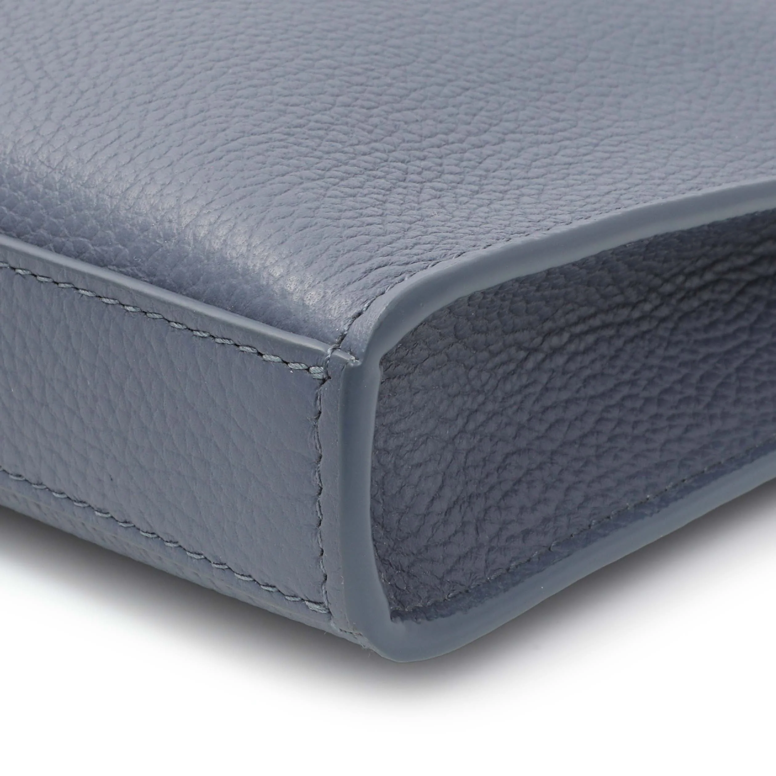 Salvatore Ferragamo Blue Twin Pouch with Gancini Buckles - Image 5