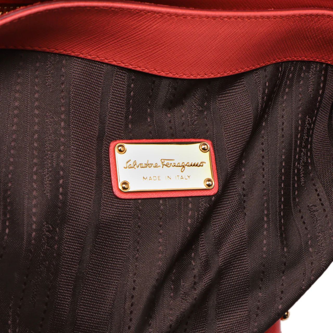 Salvatore Ferragamo Coral Saffiano Beky Tote - Image 5