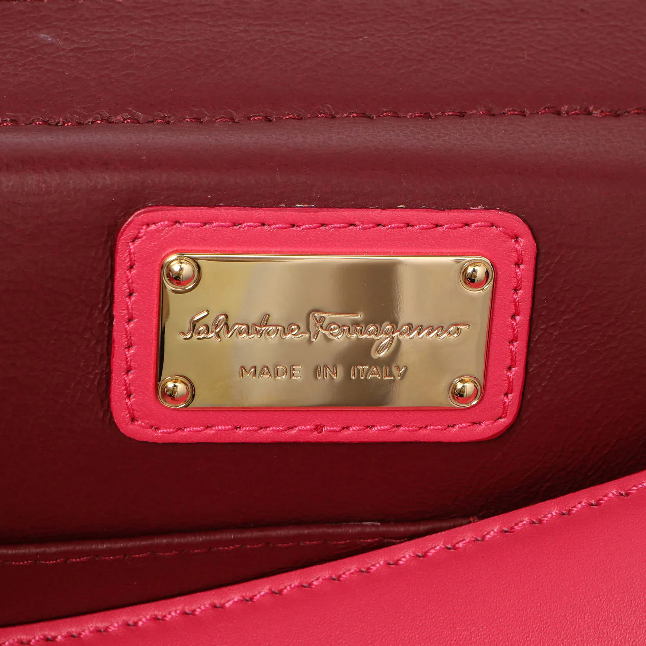 Salvatore Ferragamo Multicolor Calfskin Sofia Shoulder Bag - Image 9