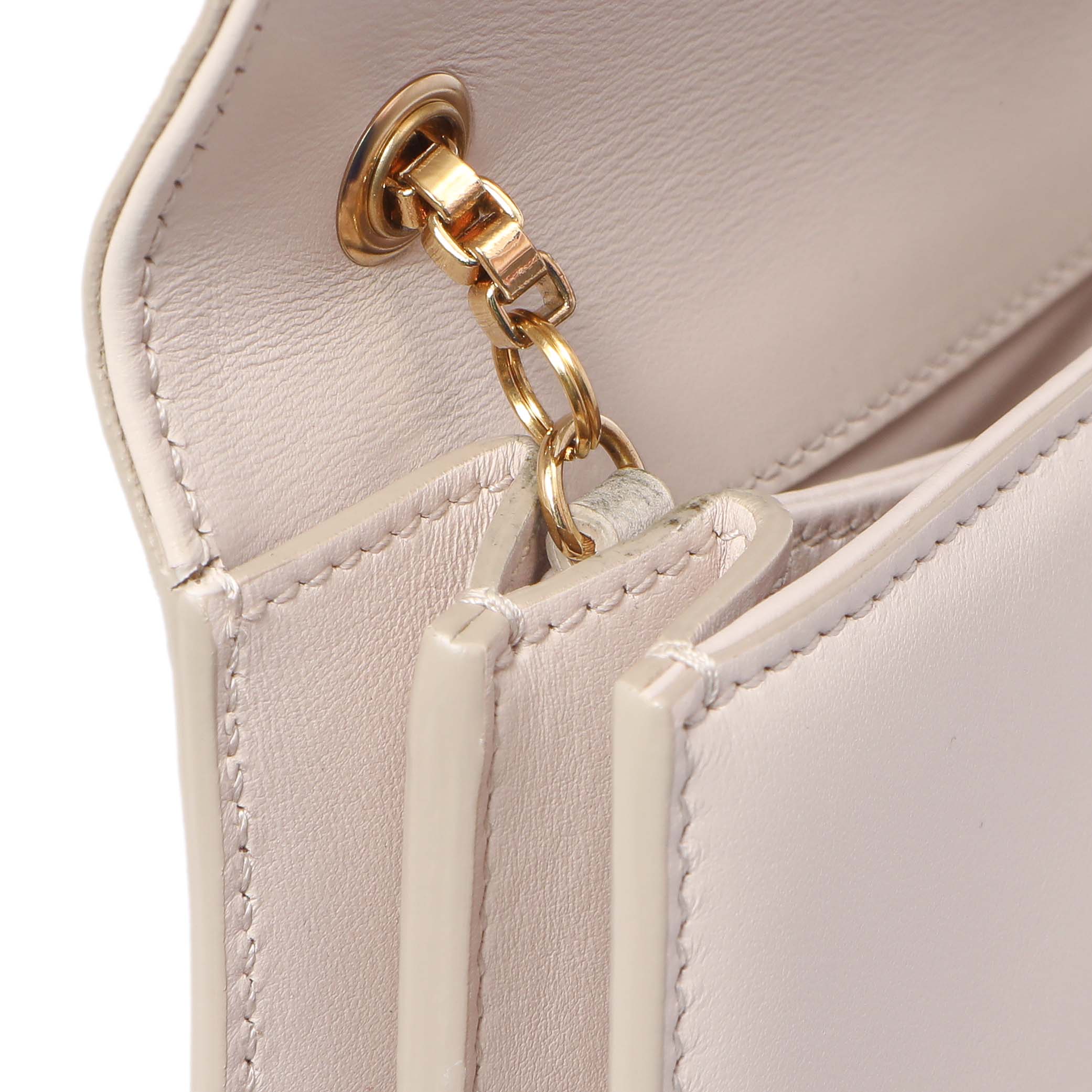 Salvatore Ferragamo Nude Calfskin Thalia Crossbody Bag - Image 13