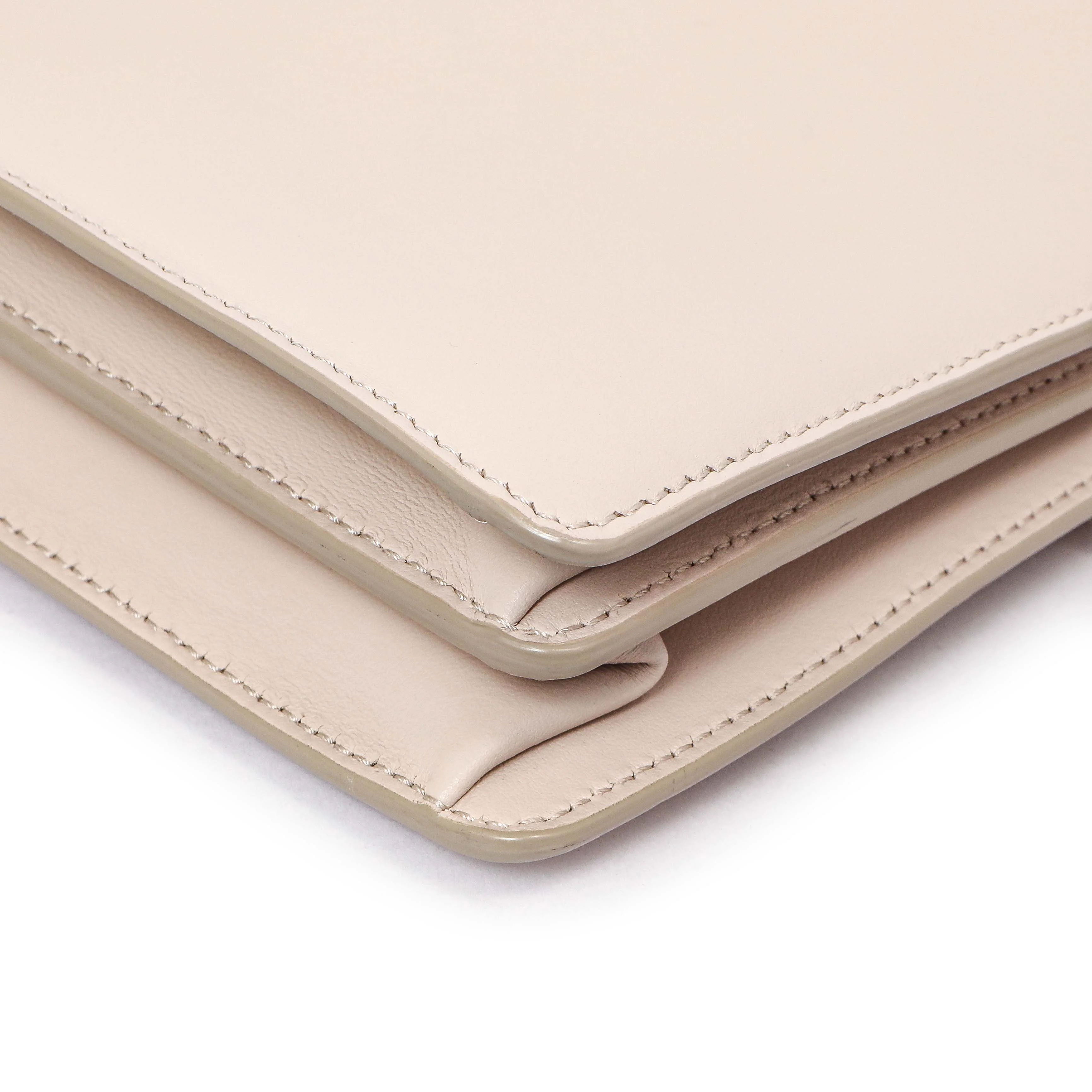 Salvatore Ferragamo Nude Calfskin Thalia Crossbody Bag - Image 8