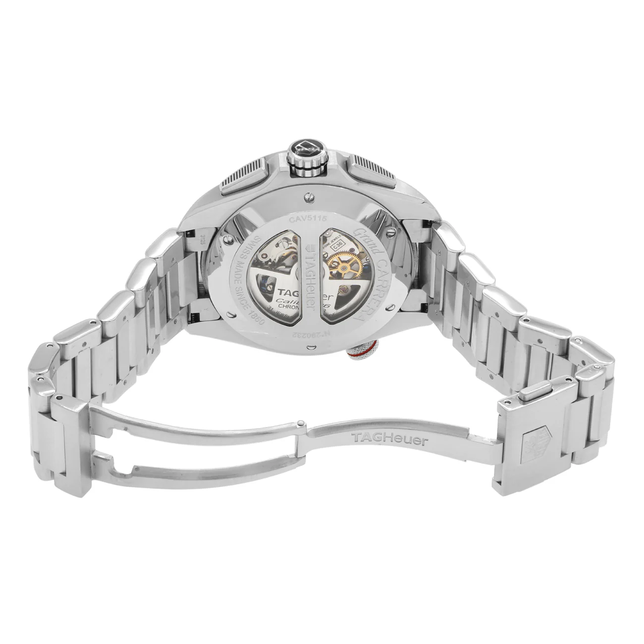 Tag Heuer Stainless Steel Grand Carrera CAV5115.BA0902 - Image 4