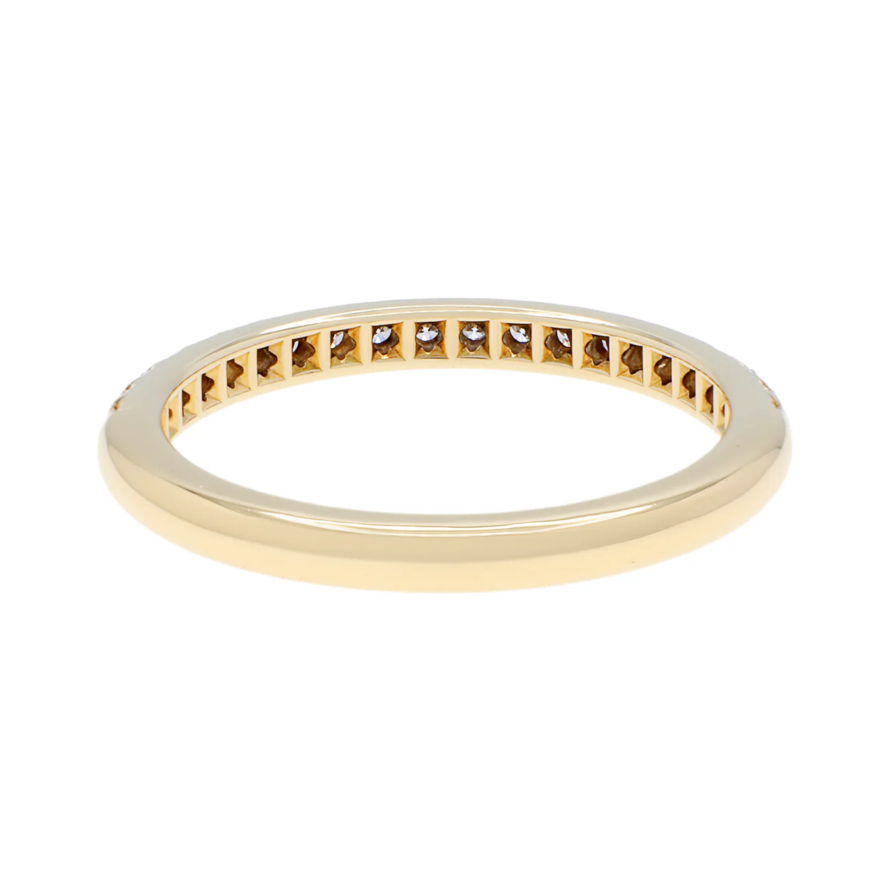 Tiffany 18K Yellow Gold Diamond Soleste Half Eternity Ring - Image 3