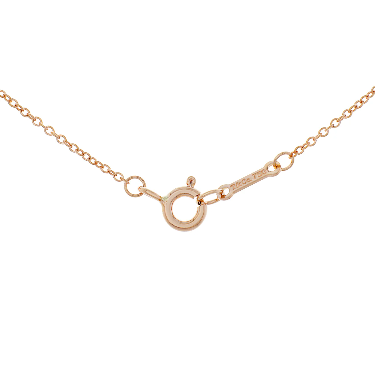 Tiffany & Co. 18K Rose Gold Diamond Paloma's Graffiti Love Pendant - Image 3
