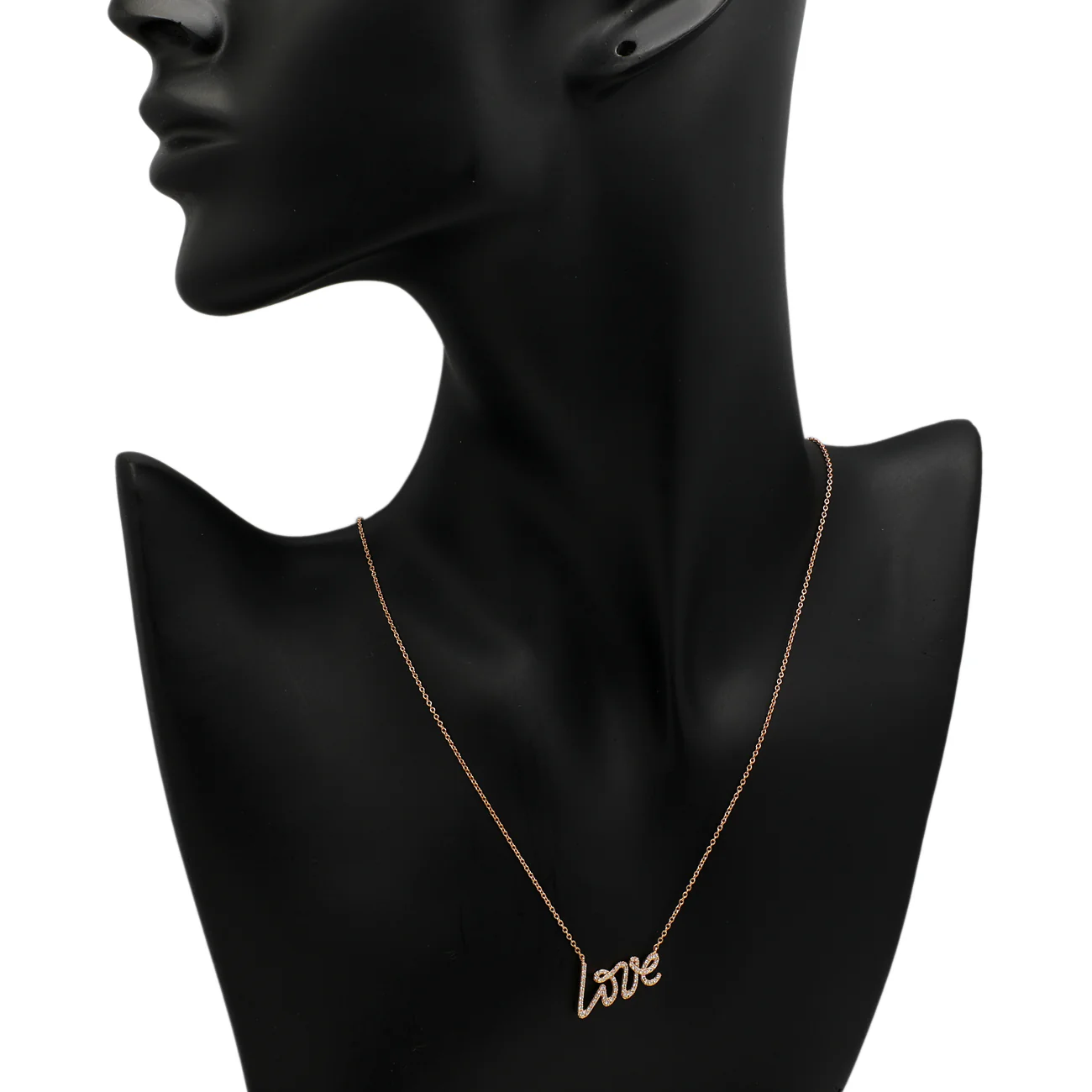 Tiffany & Co. 18K Rose Gold Diamond Paloma's Graffiti Love Pendant - Image 5