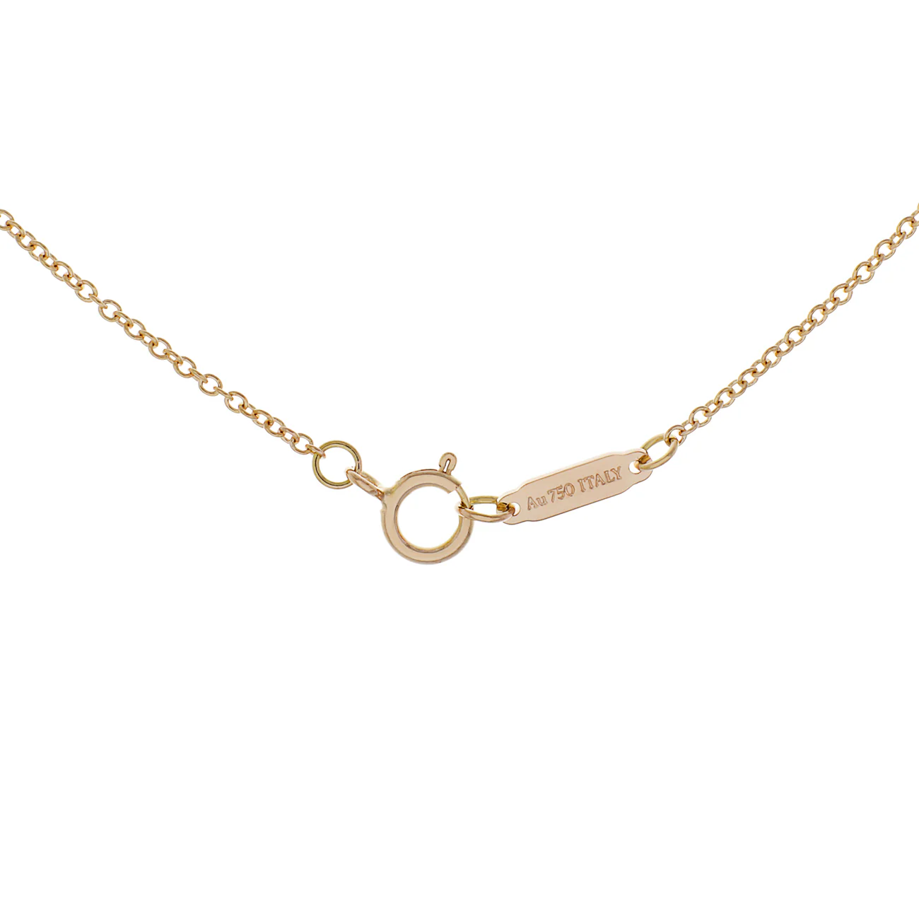 Tiffany & Co. 18K Rose Gold Diamond Small T Smile Pendant - Image 4