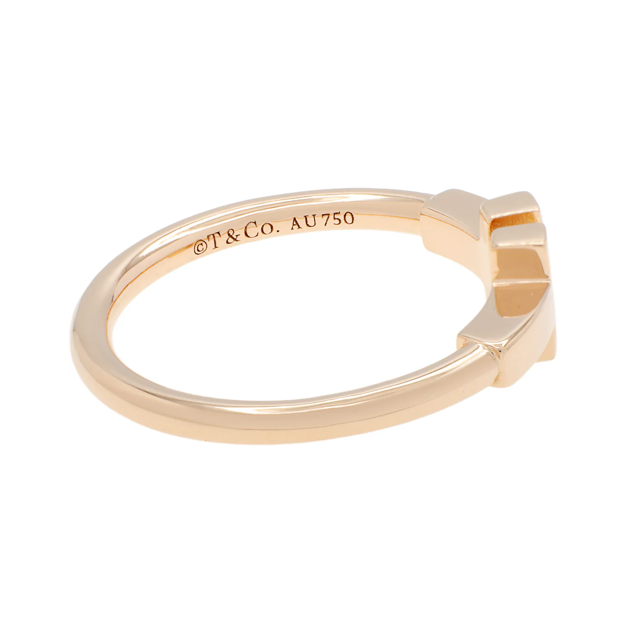 Tiffany & Co. 18K Rose Gold T Wire Ring - Image 2