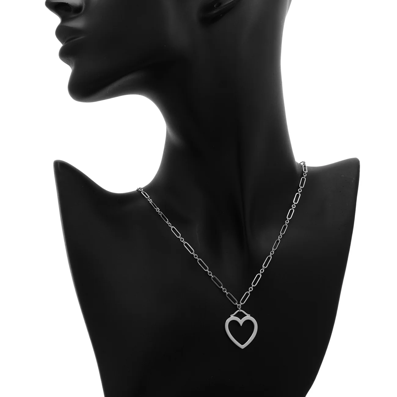 Tiffany & Co. 18K White Gold Sentimental Heart Pendant Necklace - Image 4