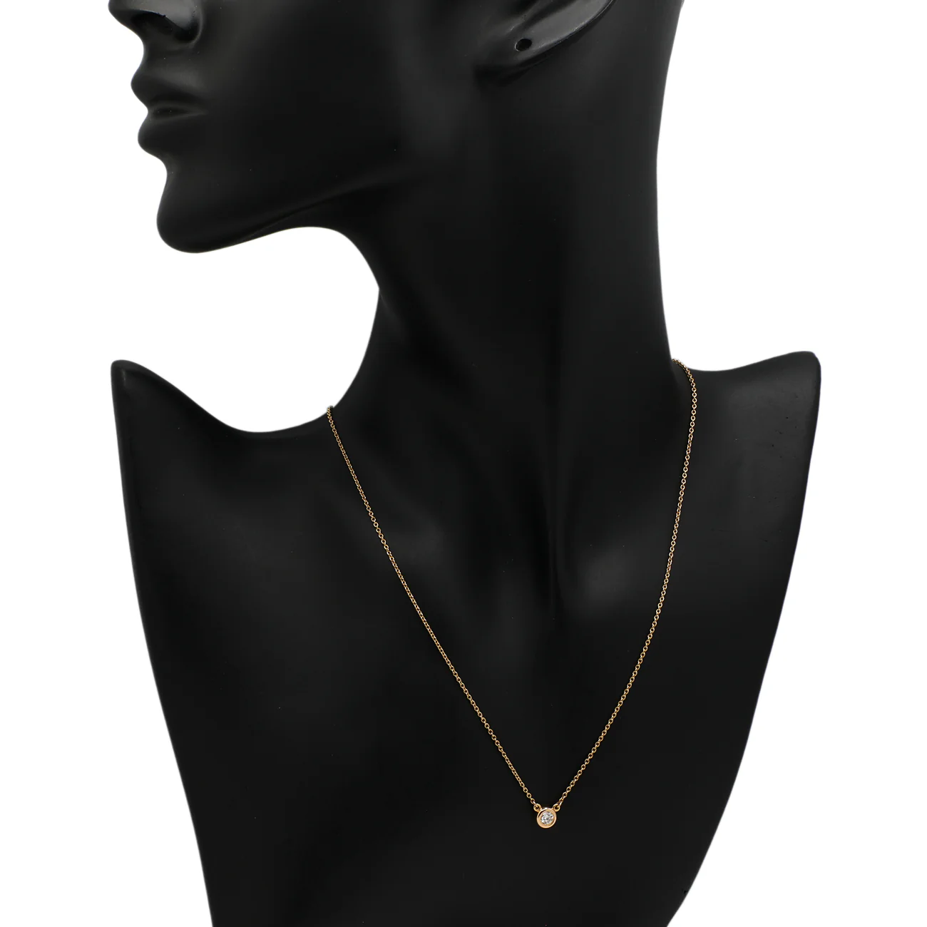 Tiffany & Co. 18K Yellow Gold 0.17 Carat Diamonds by the Yard Single Pendant - Image 5