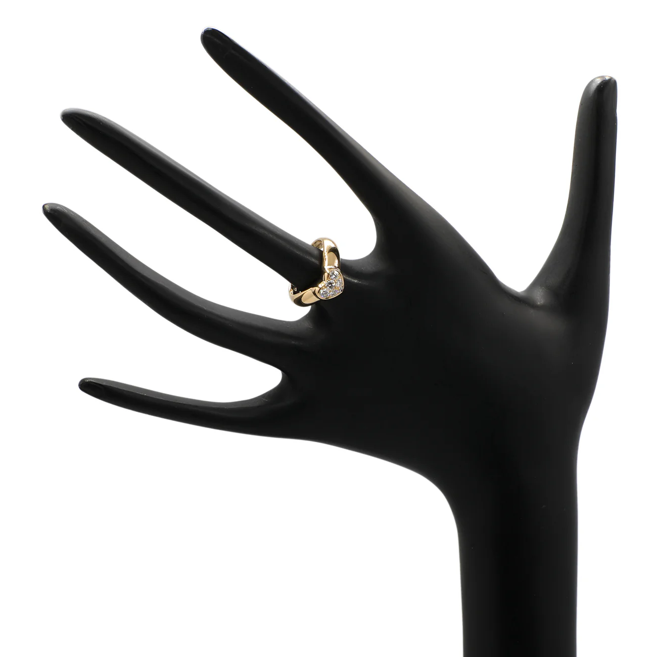 Tiffany & Co. 18K Yellow Gold Diamond Heart Ring - Image 4