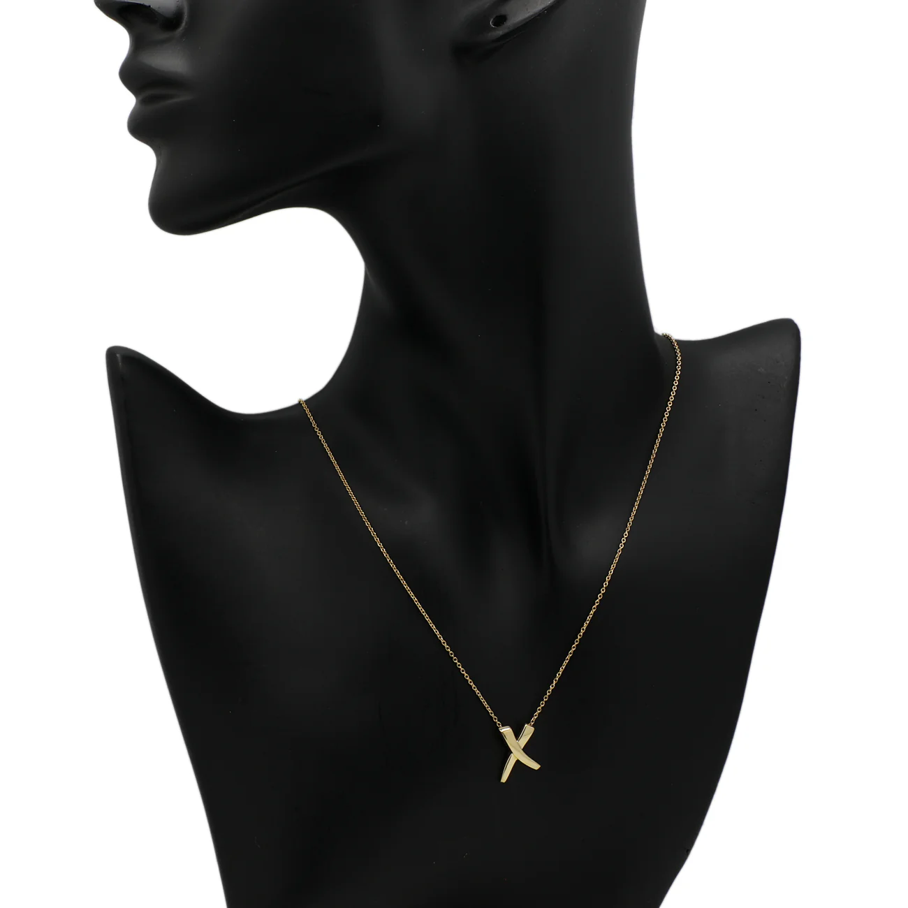 Tiffany & Co. 18K Yellow Gold Paloma Picasso Graffiti X Pendant Necklace - Image 5