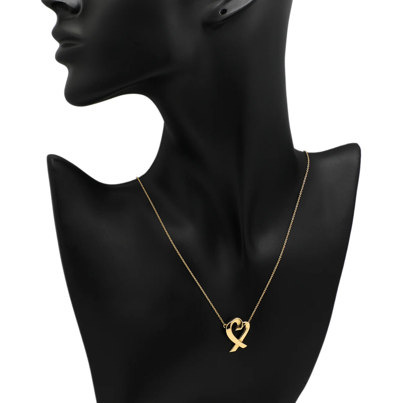 Tiffany & Co. 18K Yellow Gold Paloma Picasso Loving Heart Pendant Necklace - Image 5