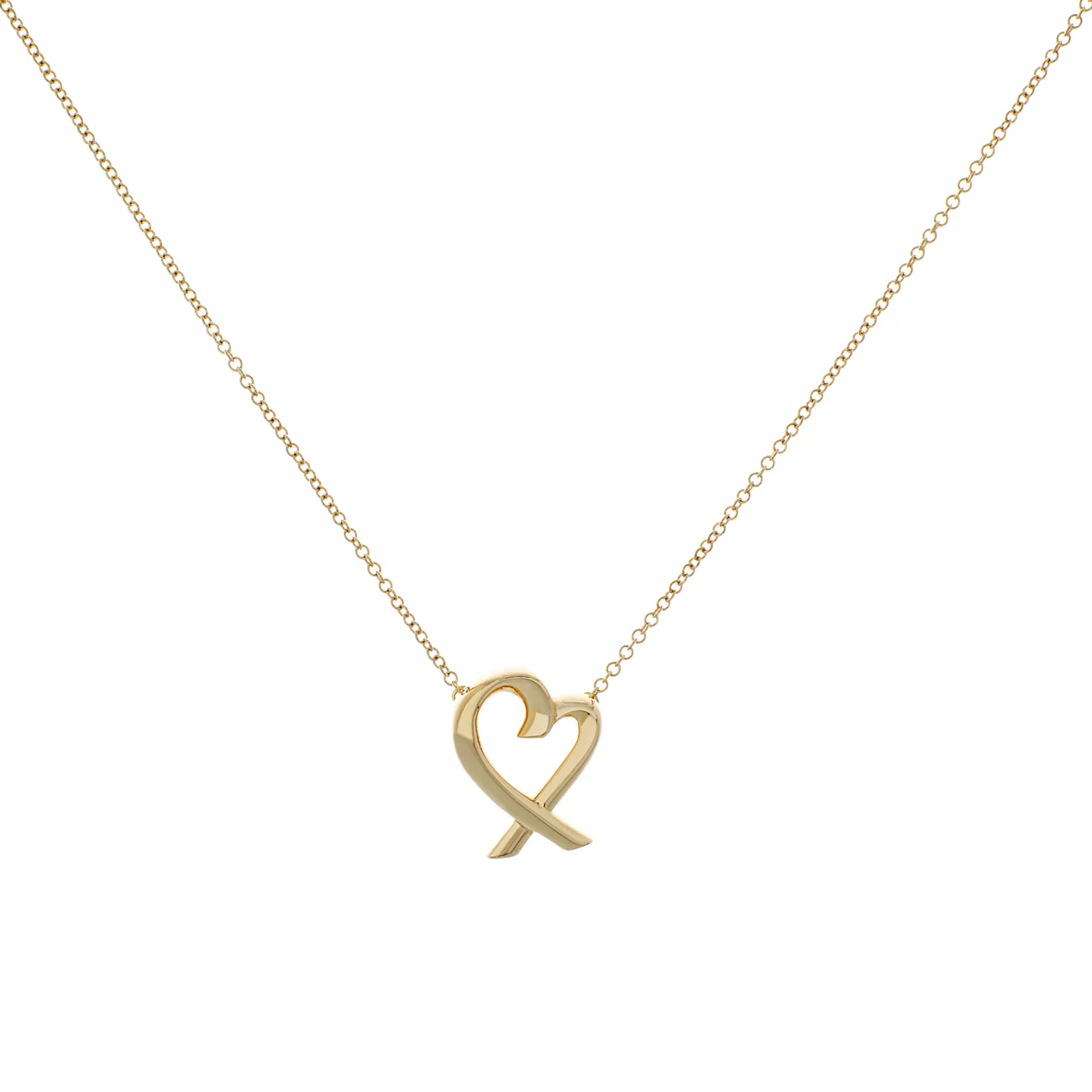 Tiffany & Co. 18K Yellow Gold Paloma Picasso Loving Heart Pendant