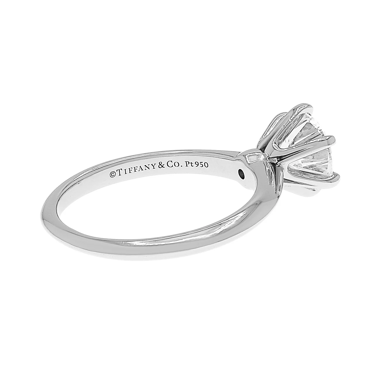Tiffany & Co. Platinum 1.73 Carat Diamond Solitaire Engagement Ring - Image 3