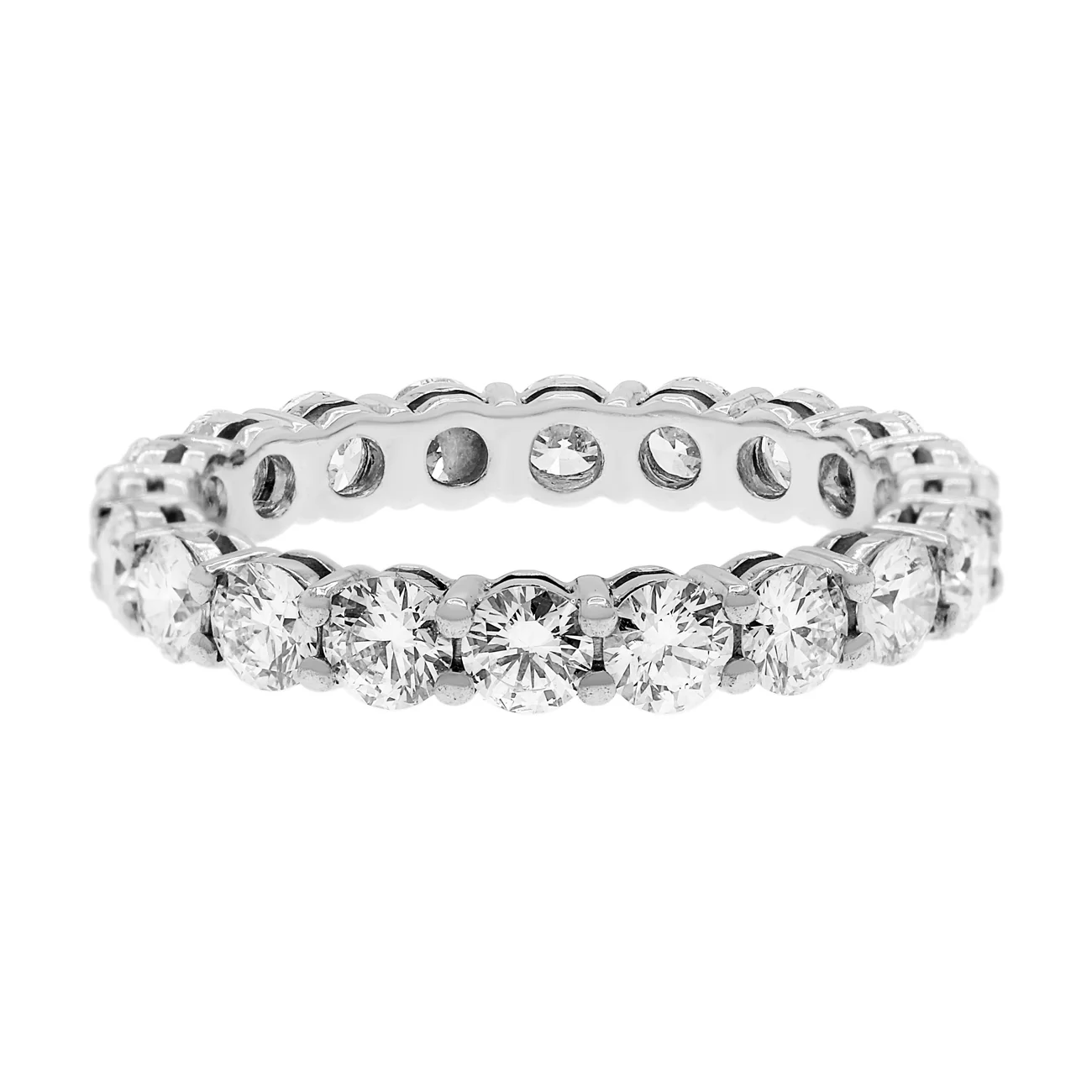 Tiffany & Co. Platinum Diamond 3mm Forever Eternity Ring - Image 2