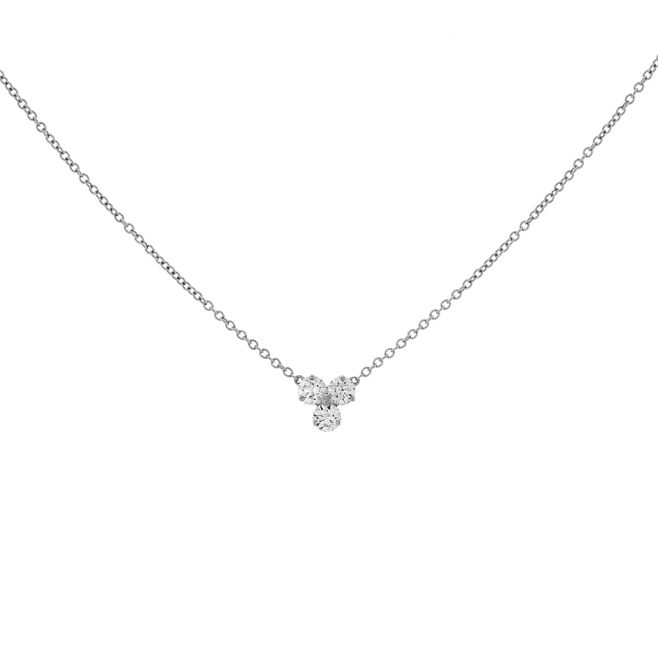 Tiffany & Co. Platinum Diamond Aria Pendant Necklace