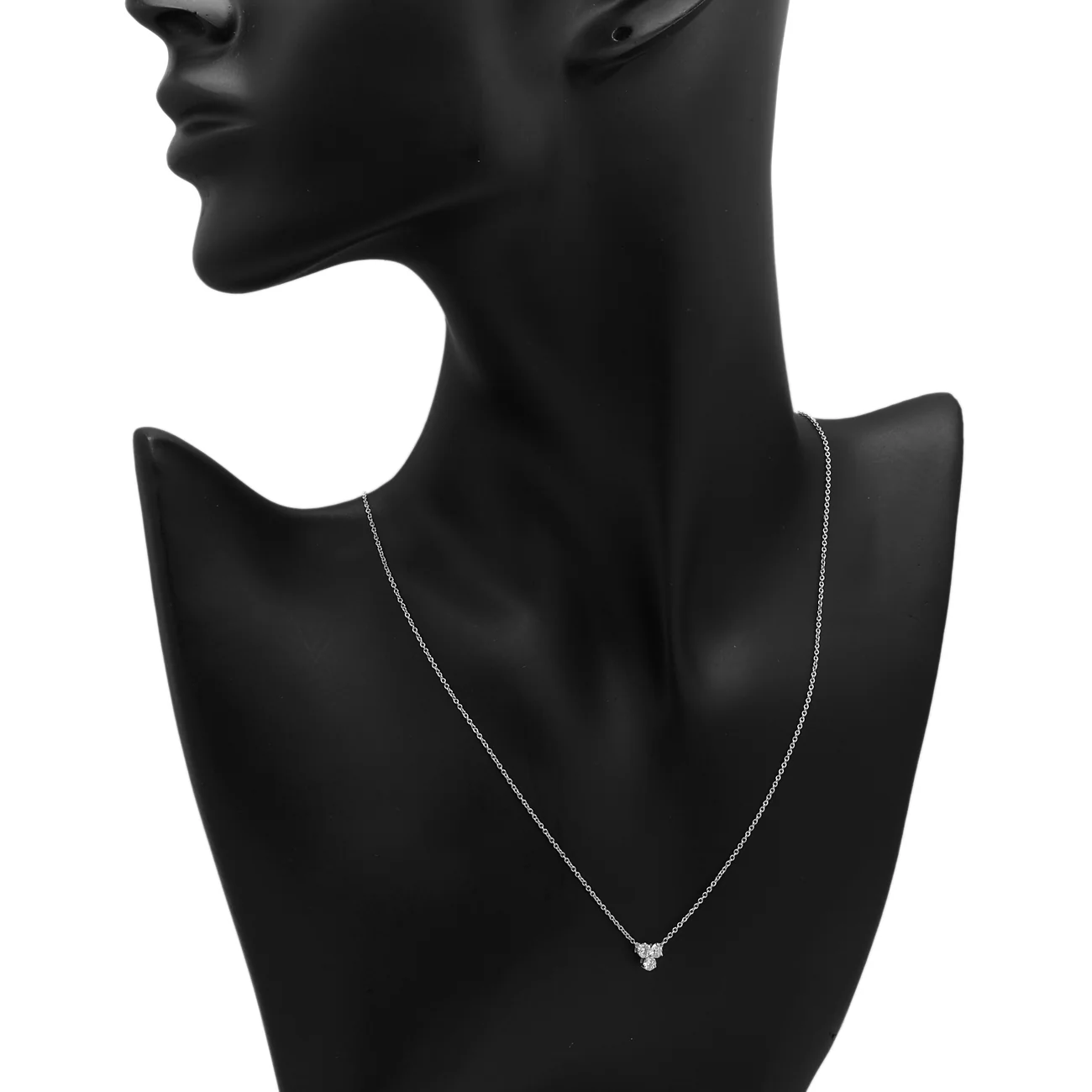Tiffany & Co. Platinum Diamond Aria Pendant Necklace - Image 5