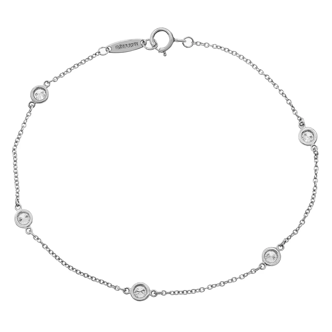 Tiffany & Co. Platinum Diamond by the Yard Bracelet - Image 2