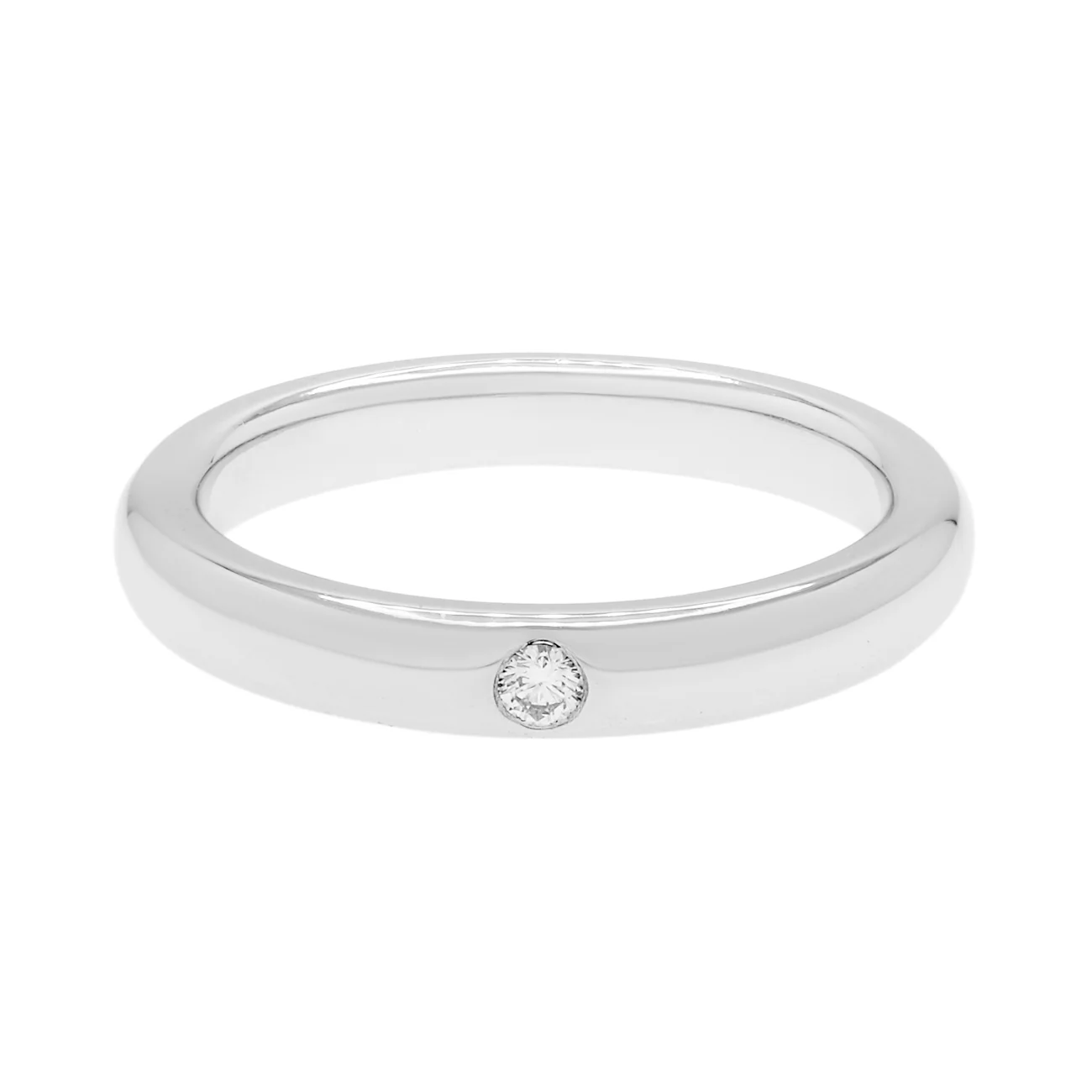 Tiffany & Co. Platinum Diamond Elsa Peretti Band Ring