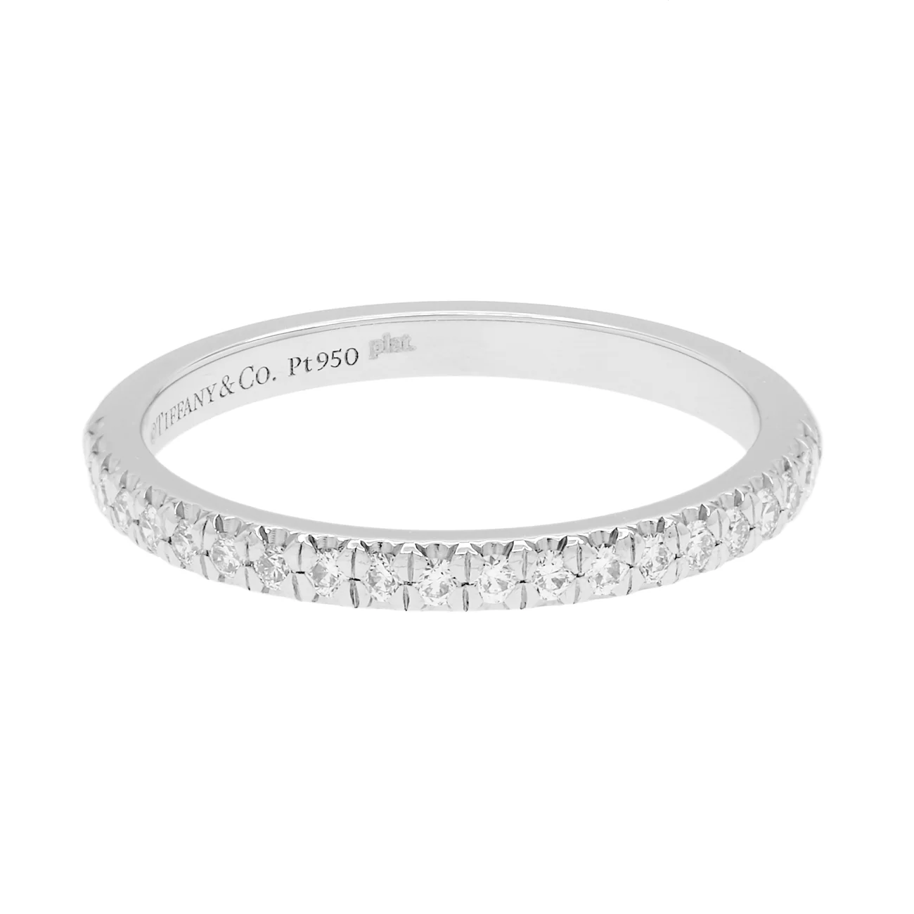 Tiffany & Co. Platinum Diamond Soleste Half Eternity Ring