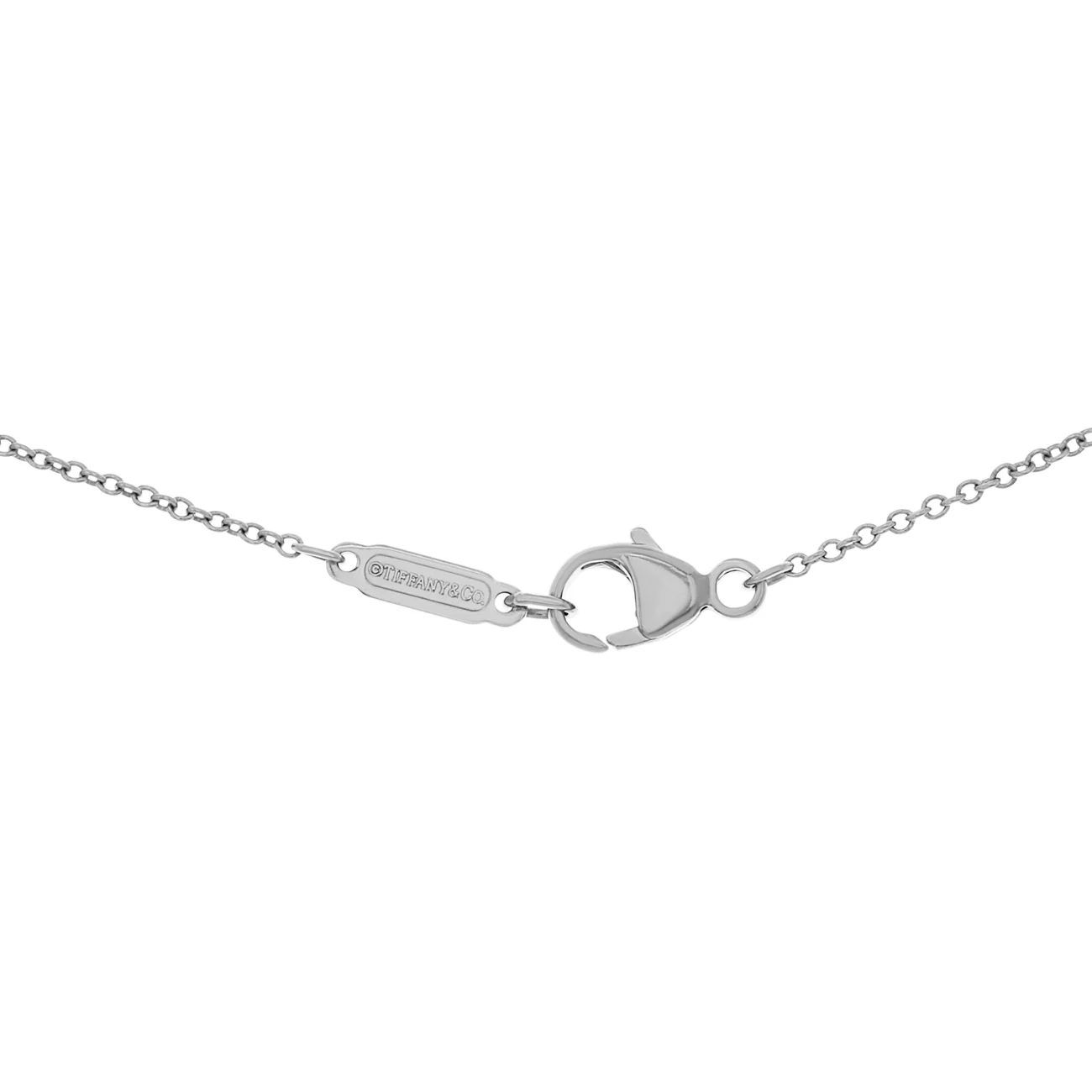 Tiffany & Co. Platinum Diamond Victoria Key Cluster Pendant - Image 3