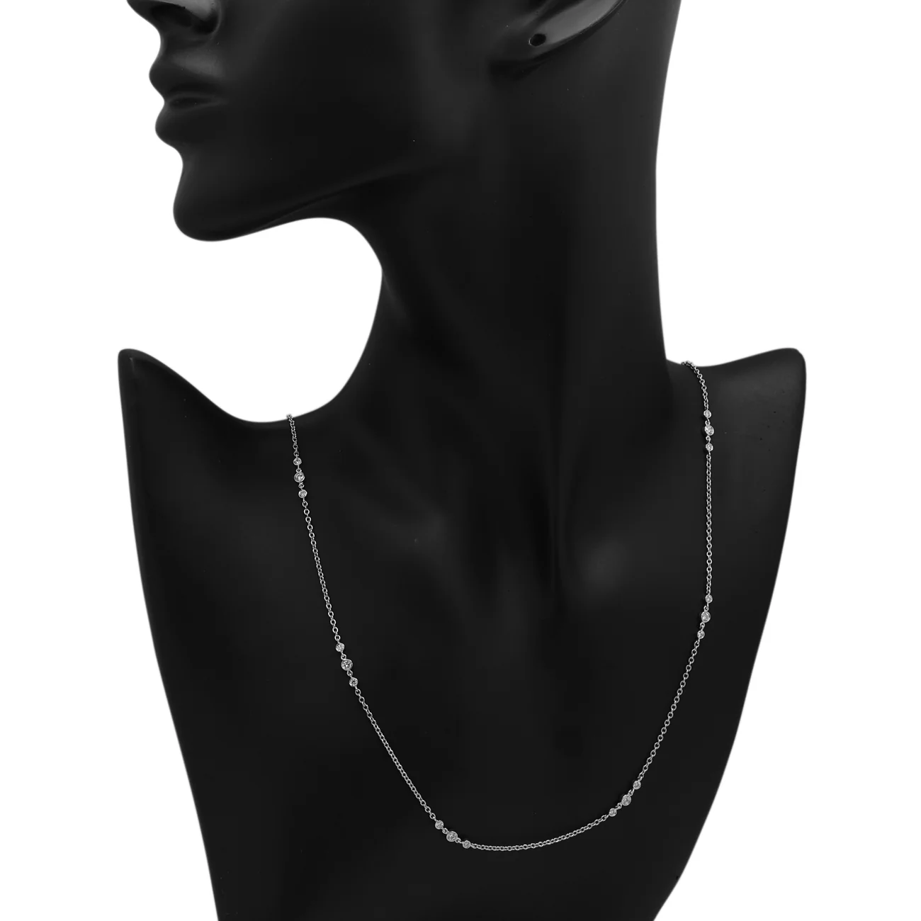 Tiffany & Co. Platinum Diamonds by the Yard Necklace - Image 4