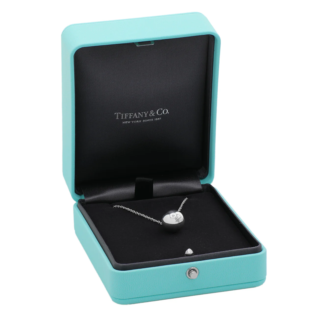 Tiffany & Co. Sterling Silver 12.5mm HardWear Ball Pendant Necklace - Image 6