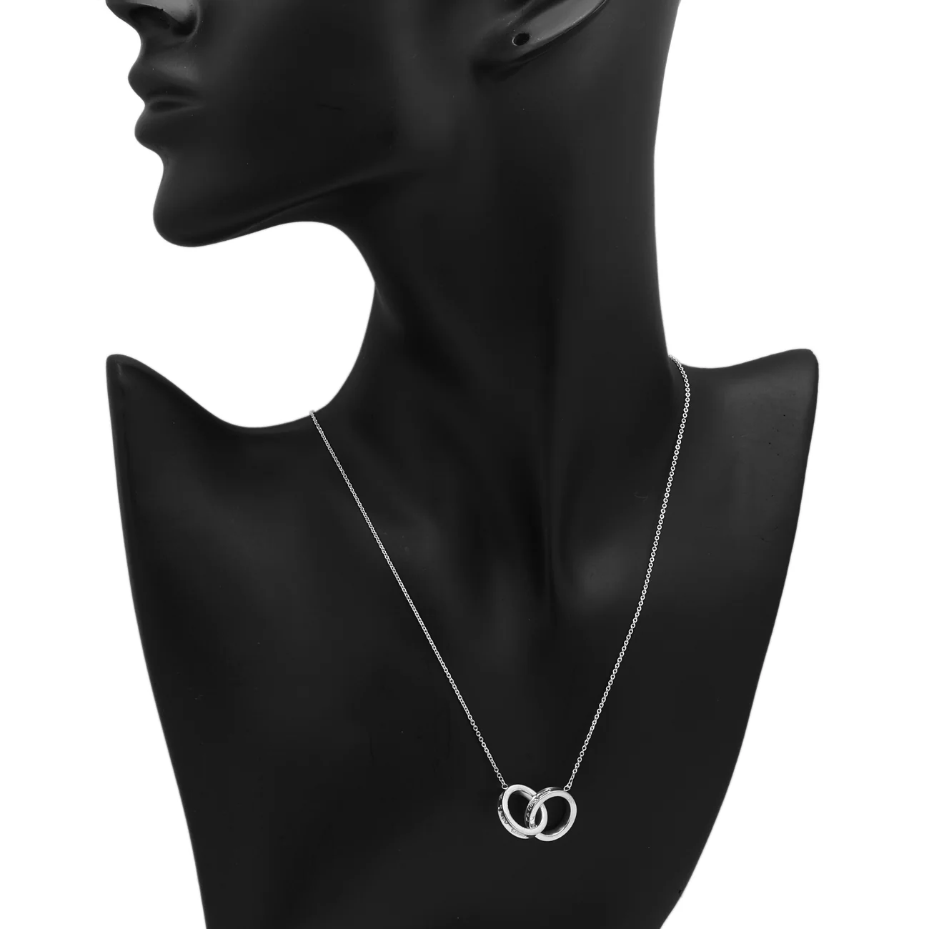 Tiffany & Co. Sterling Silver 1837 Interlocking Circles Pendant - Image 5