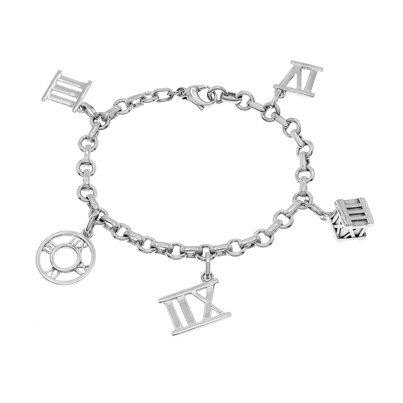Tiffany & Co. Sterling Silver Atlas Charm Bracelet - Image 2
