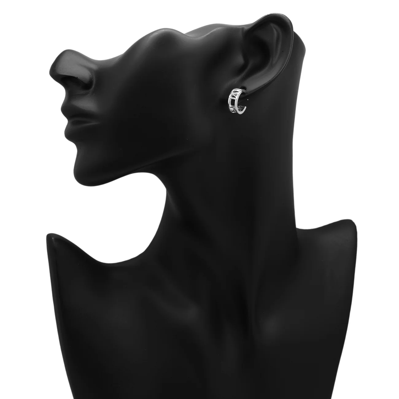 Tiffany & Co. Sterling Silver Atlas Hoop Earrings - Image 3