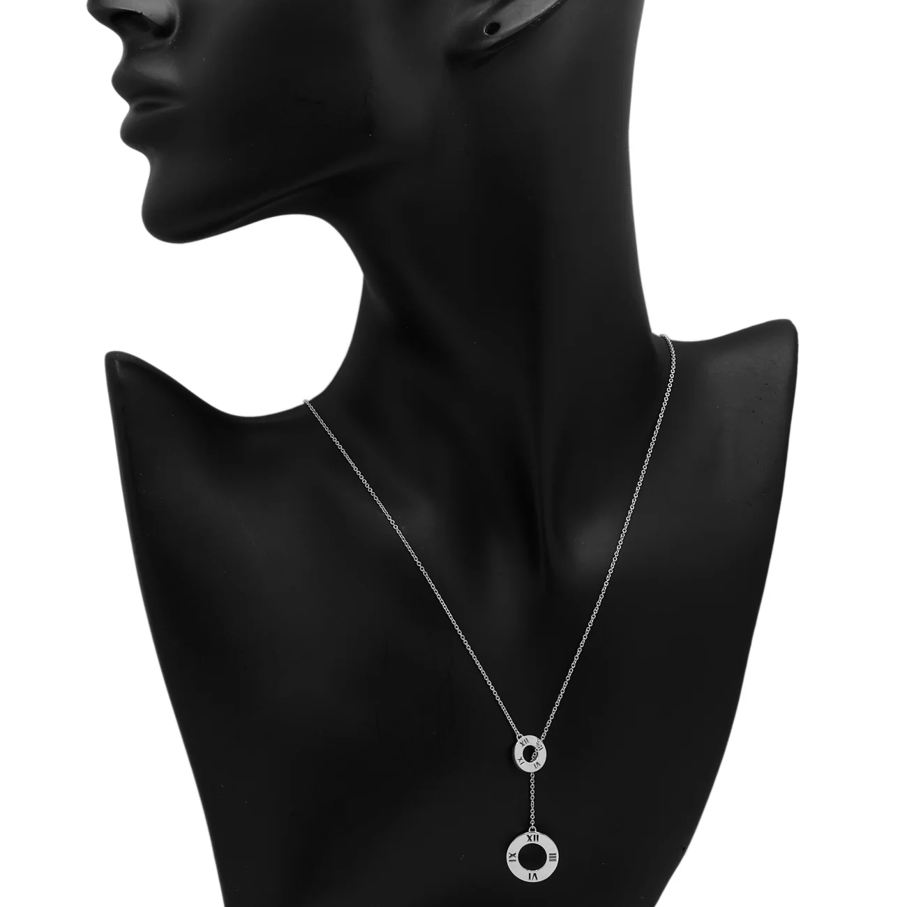 Tiffany & Co. Sterling Silver Atlas Lariat Pendant Necklace - Image 4