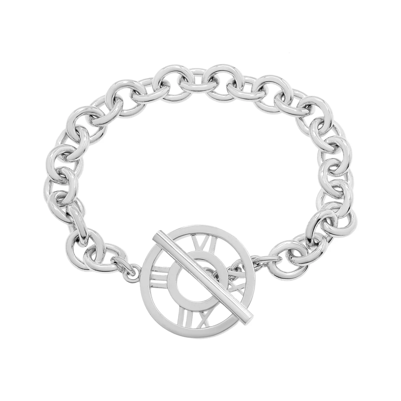 Tiffany & Co. Sterling Silver Atlas Toggle Bracelet
