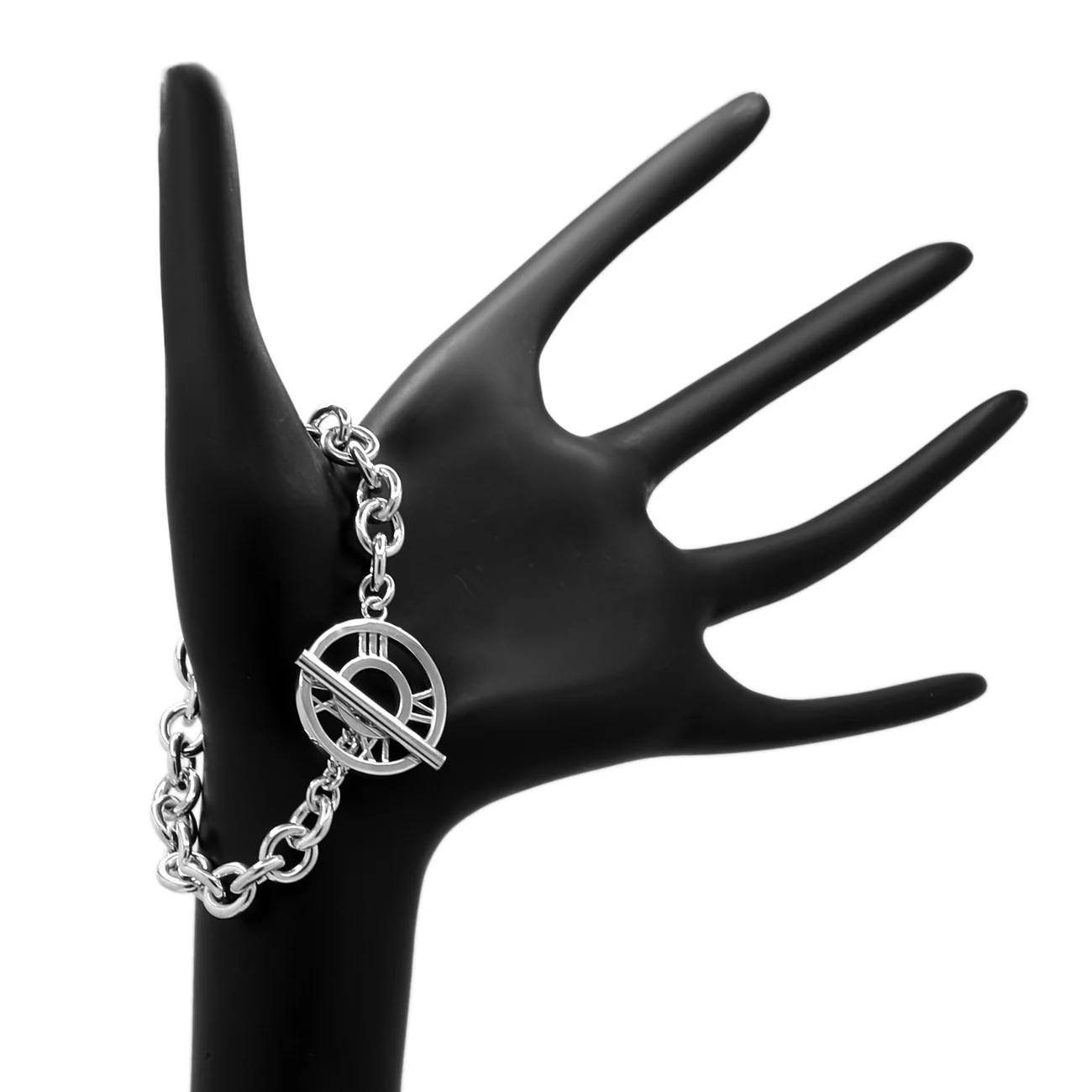 Tiffany & Co. Sterling Silver Atlas Toggle Bracelet - Image 3