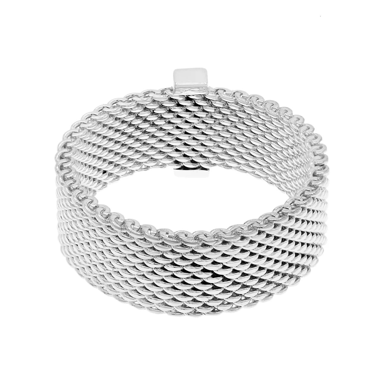 Tiffany & Co. Sterling Silver Diamond Somerset Ring - Image 2
