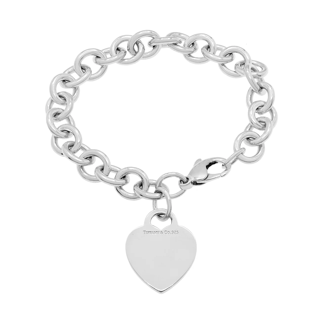 Tiffany & Co. Sterling Silver Heart Tag Bracelet