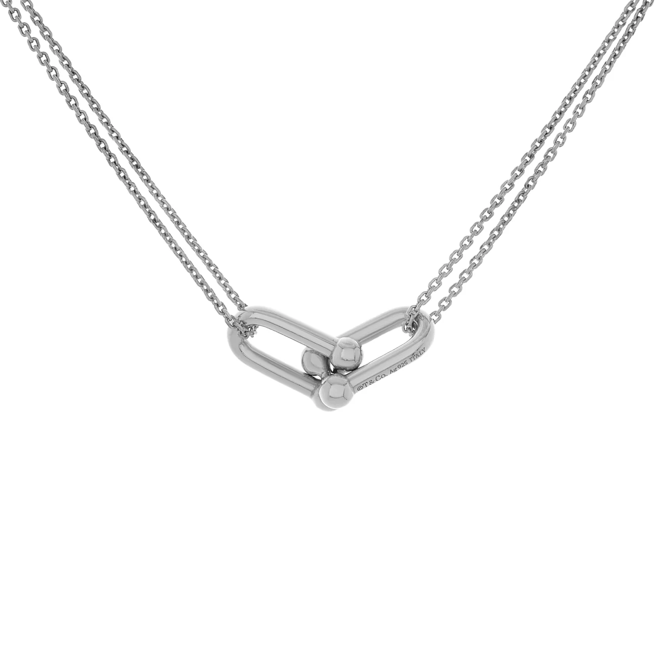 Tiffany & Co. Sterling Silver Large Double Link Pendant